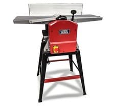 Image of Planer Thicknesser 1500W 254mm Dust Port Twin Blades Cast Table Legstand 230V