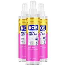 Image of VO5 Mega Hold Hair Styling Gel Spray 3 x 200 ml
