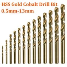 Image of HSS Gold Cobalt Jobber Drill Bit - For Drilling Stainless Steel & Hard Steels