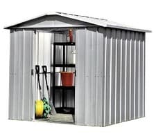 Image of 8495 Yardmaster Apex Metal Garden Shed - Maximum External Size 6'8"x 6'6"