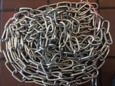 Image of Strong 8mm x 49mm x 10 m Length HEAVY DUTY BZP  Welded Steel Chain Security Lock