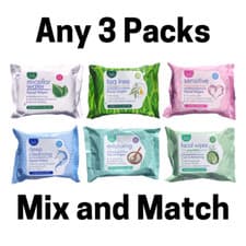 Image of Mix & Match Facial Wipes - Cucumber Exfoliating Sensitive Tea Tree Deep Micellar