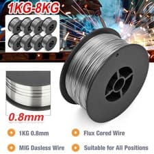 Image of 1KG-8KG 0.8mm Gasless Welding Wire MIG Flux Cored Wires Reel Spool Roll E71T-GS