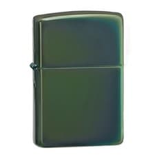 Image of NEW ZIPPO PETROL LIGHTER CHAMELEON GREEN METAL DESIGN WINDPROOF 28129