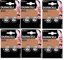 Image of Duracell 2032 Battery CR2032 BR2032 DL2032 3v Coin Lithium Cell Button Batteries