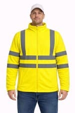 Image of Blackrock Hi Vis Orange Fleece Jacket, Men's & Women's, Durable & Warm Anti-Pill