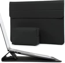 Image of Laptop Sleeve with Stand - Magnetic Closure, Pouch, Water-Resistant 15-16in