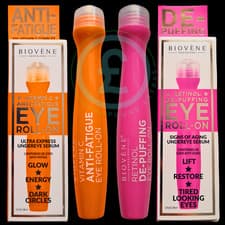 Image of Biovene Under EYE ROLL ON Vitamin C Anti-Fatigue De-Puffing Retinol Serum 15ml