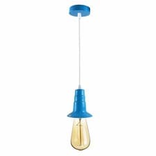 Image of E27 Ceiling Light Fitting Rose Vintage Industrial Pendant Lamp Bulb Holder UK