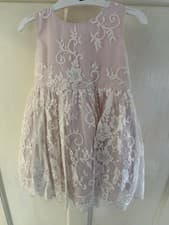 Image of Brand New Stunning Monsoon 6-12 Months Girls Lace & Eyelet Occasion Dress