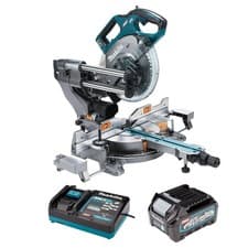 Image of Makita LS002GZ01 40V XGT Brushless Compound Mitre Saw 1 x 2.5Ah Battery, Charger