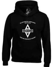 Image of ARKHAM ASYLUM HOODY HOODIE COOL BAT DESIGN MAN TOP GOTHAM SUPERHERO GIFT PREMIUM