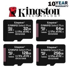 Image of Memory Card Kingston Micro SD Card SDHC SDXC TF Class 10 32GB 64GB 128GB 256GB