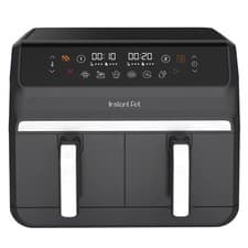 Image of Instant Pot Vortex Dual 8L Air Fryer Removable Trays Touch Function Truffle Grey