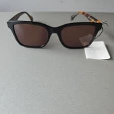 Image of Ted Baker Hassan TB1723 Sunglasses 001 Gloss Black / Brown bnwt