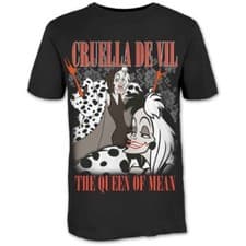 Image of Disney Unisex T-Shirt: 101 Dalmations Cruella Homage (X-Large)
