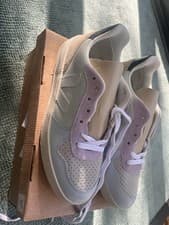 Image of Veja V-10 Suede Jade White Lilac Women's Trainers Size 6 (39) BNWT
