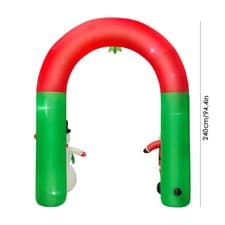 Image of 8FT Xmas Inflatable Archway Snowman Arch Yard Decoration Holiday Home Decor