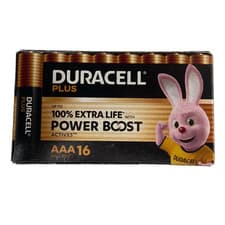 Image of 16 Pack Duracell AAA Plus Power Batteries with Power Boost Actives Cheapest!!
