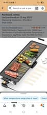 Image of Electric BBQ Grill, Smokeless Non-Stick Indoor/Outdoor Barbecue Grill