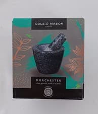 Image of COLE & MASON Dorchester ~ 10cm Granite Pestle and Mortar ~ Herb Spice Grinder