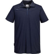 Image of Portwest DX4 Short Sleeve Polo Shirt All Navy XL