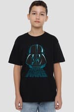 Image of Star Wars Vader Distressed Kids T-Shirt Black