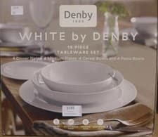 Image of Denby - White - 16 Piece Dinner Set