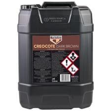 Image of Bartoline Dark Brown Creocote Oil-Based Timber Treatment For Exterior Wood 20L