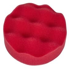 Image of Sealey Buffing & Polishing Foam Head Hook & Loop Ø80 x 25mm Red/Ultra Soft
