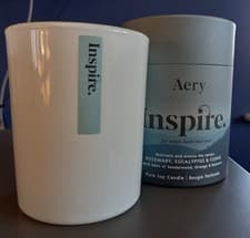 Image of Aery Inspire Pure Soy Candle | Rosemary, Eucalyptus & Cedar. 45 Hour Burn. BNIB
