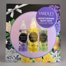 Image of Yardley London Moisturising Body Mist Collection, Vegan Brand-New 3 x 50ml