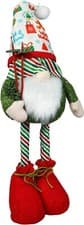 Image of Gonk with Extending Legs Xmas Haus Christmas Decoration Festive Home Red/Green