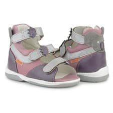 Image of Memo Koala Girls' Toddler Orthopedic High-Top Ankle Support AFO Sandal