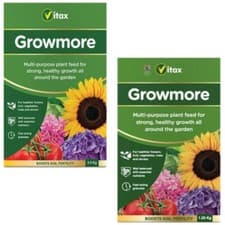 Image of Vitax Growmore Multi-Purpose Plant Food Feed Nutrients Fertiliser 1.25kg & 2.5kg