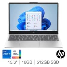 Image of HP Laptop Pavilion SE - Core i7, 16GB RAM, 512B SSD 15.6" Full HD Silver - NEW