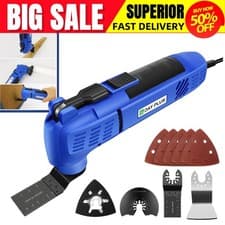 Image of Electric Oscillating Multi Tool Sander Scraper Saw Cutter With Accessories 230V