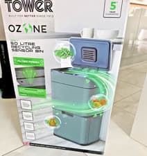 Image of Tower 50 Litre Ozone Recycling Sensor Bin - Grey BRAND NEW