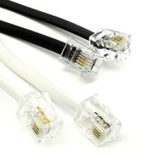 Image of RJ11 ADSL Router Cable Telephone Lead For BT/SKY/PlusNet Broadband Phone Lot