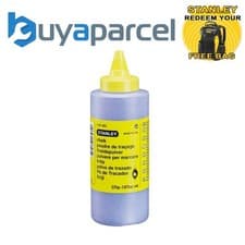 Image of Stanley Blue Chalk Refill 225g 8oz STA147803 1-47-803 1-47-403 Chalk Line Refill