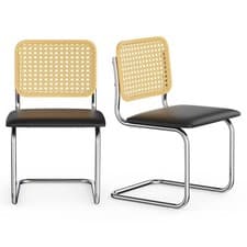 Image of Dining Chairs Set or 2, 4 or 6, Cantilever Chairs for Dining Room, VonHaus