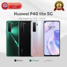 Image of NEW SEALED BOX Huawei P40 Lite 5G Dual SIM 128GB 8GB Factory Unlocked Black UK