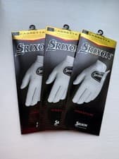 Image of 3 NEW SRIXON PREMIUM CABRETTA GOLF GLOVES - MEN'S LARGE (WORN ON YOUR RH)