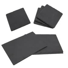 Image of TtS 6x Placemats & 6x Coasters Natural Slate Non Slip Table Mats Coffee