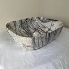 Image of Countertop Basin - Cream Marble-H 145mm x W 500mm x D 395mm