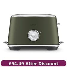 Image of Sage The Toast Select Luxe STA735OLT 2 Slice Toaster 1000W Toast Olive Tapenade,