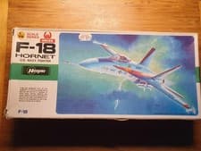Image of Hasegawa F-18 Hornet 1:72 JS-154 vintage plastic model kit Aircraft Fighter