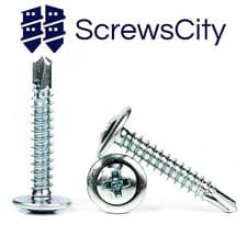 Image of 4.2mm SELF DRILLING WAFER HEAD TEK METAL / DRYWALL SCREWS VARIOUS LENGTHS