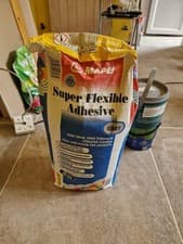 Image of MAPEI SUPER FLEXIBLE GREY TILE ADHESIVE 20KG x 2