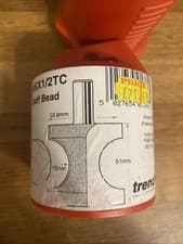Image of * Trend 9/6X1/2TC Pro Staff Bead Nosing Router Cutter 16mm radius x 1/2 shank*
